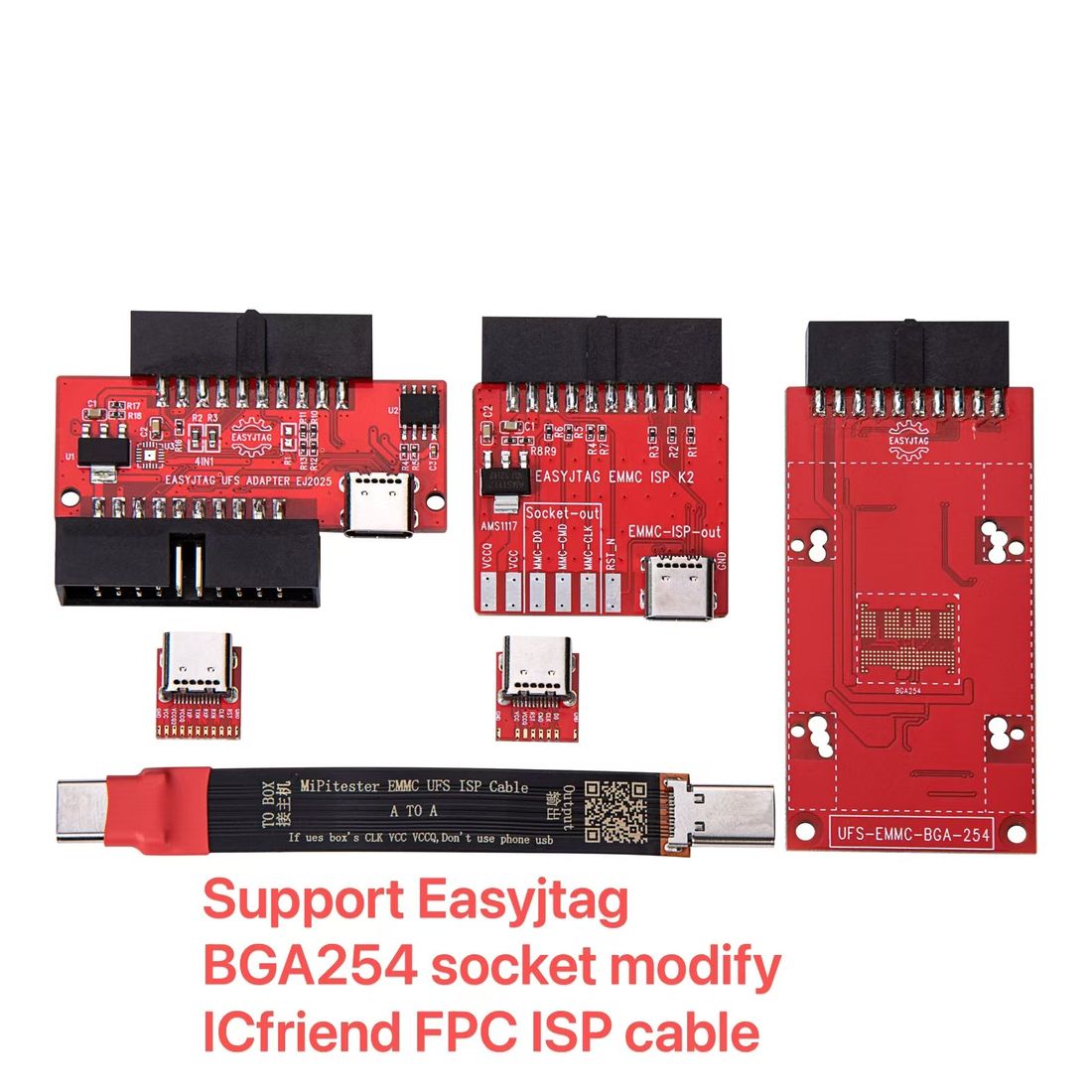 EASY UFS BGA 254 ISP ADPATER(FOR OLD USER HAVE ENCYCLINE CHIP)