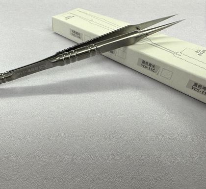 钛合金本色直尖镊子YCS-11A